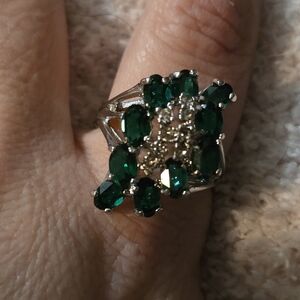 Green Cz Ring
